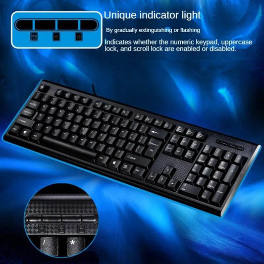 Q9 Tastatură USB cu Design Square Mouth pentru Birou - Venduqo