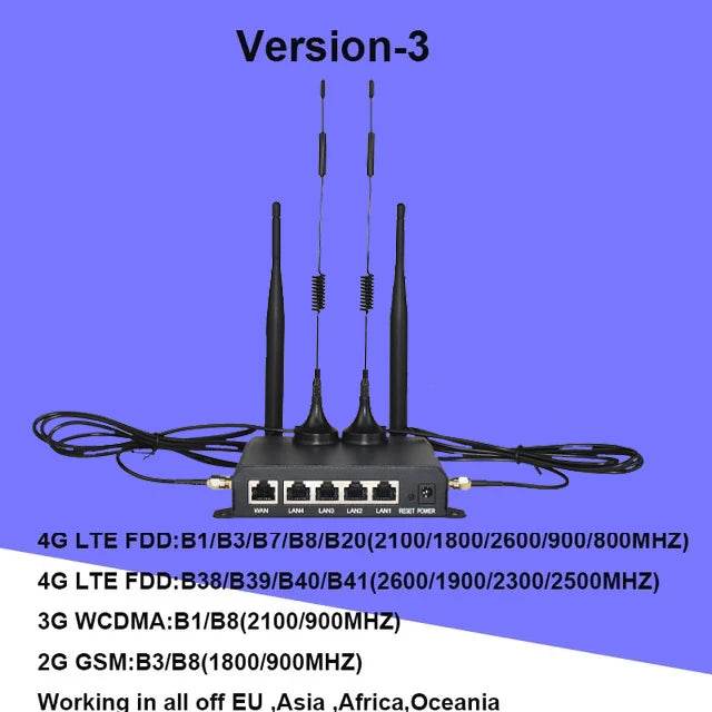 Router 4G LTE KuWFi cu WiFi 2.4G CAT4, 300Mbps - Venduqo