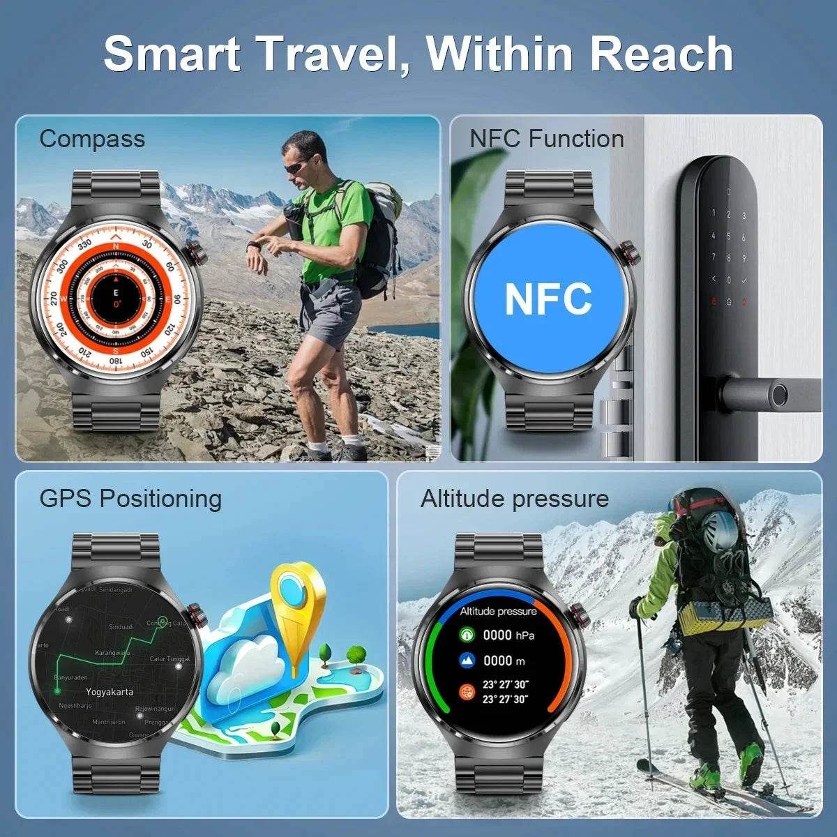 Ceas Inteligent GT5 Pro cu Ecran AMOLED GPS NFC - Venduqo