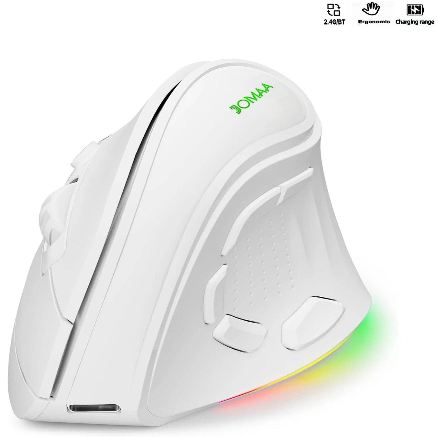 Mouse Vertical Ergonomic Wireless RGB Reîncărcabil Dual Mode - Venduqo