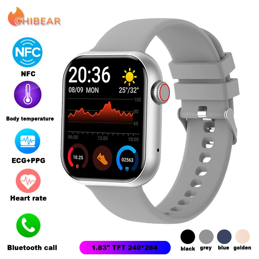 Smart NFC Bluetooth Watch 2023 for Men - 1.81" AMOLED Display