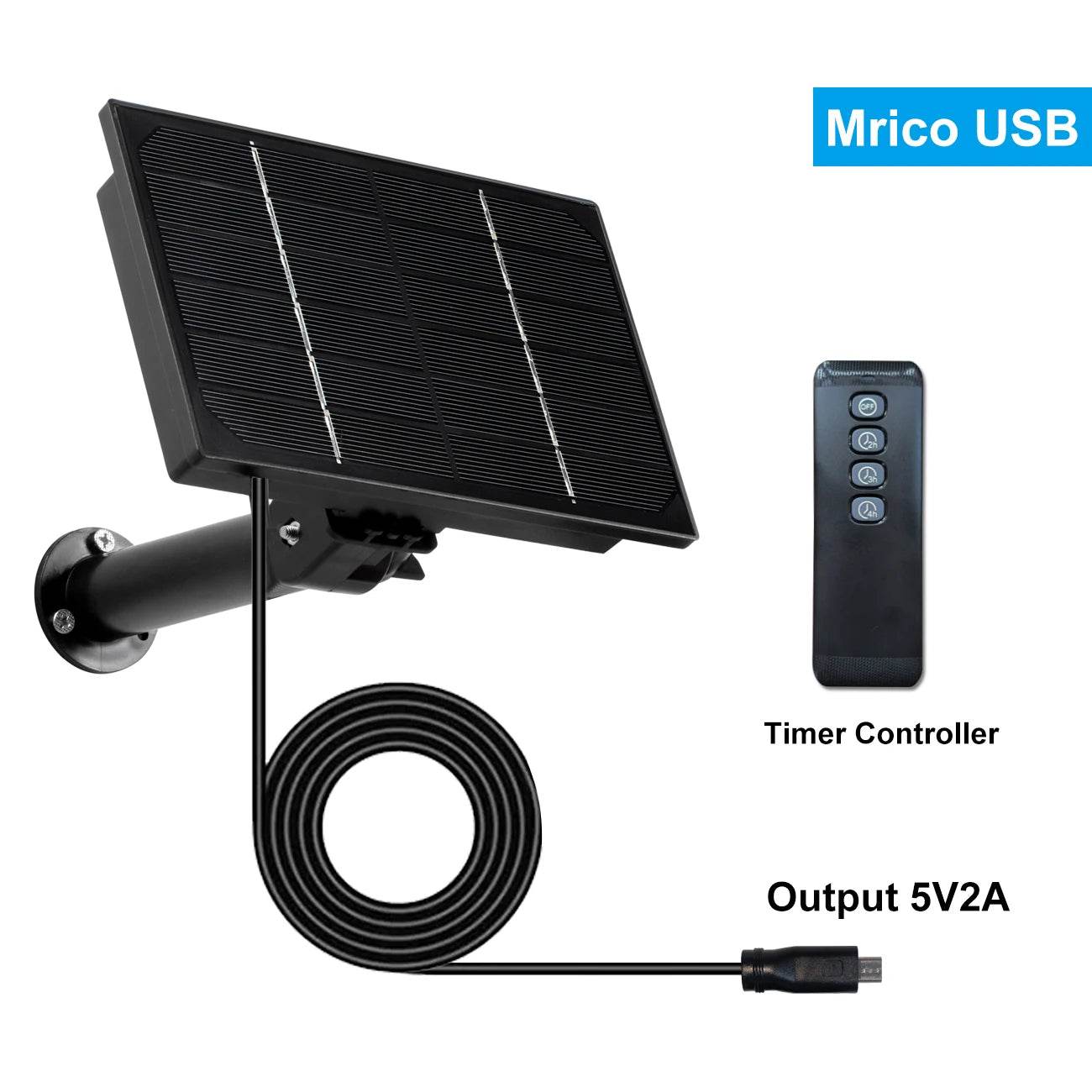 Panou Solar 4W Exterior IP66 cu Cablaj de 2m si USB Type-C - Venduqo