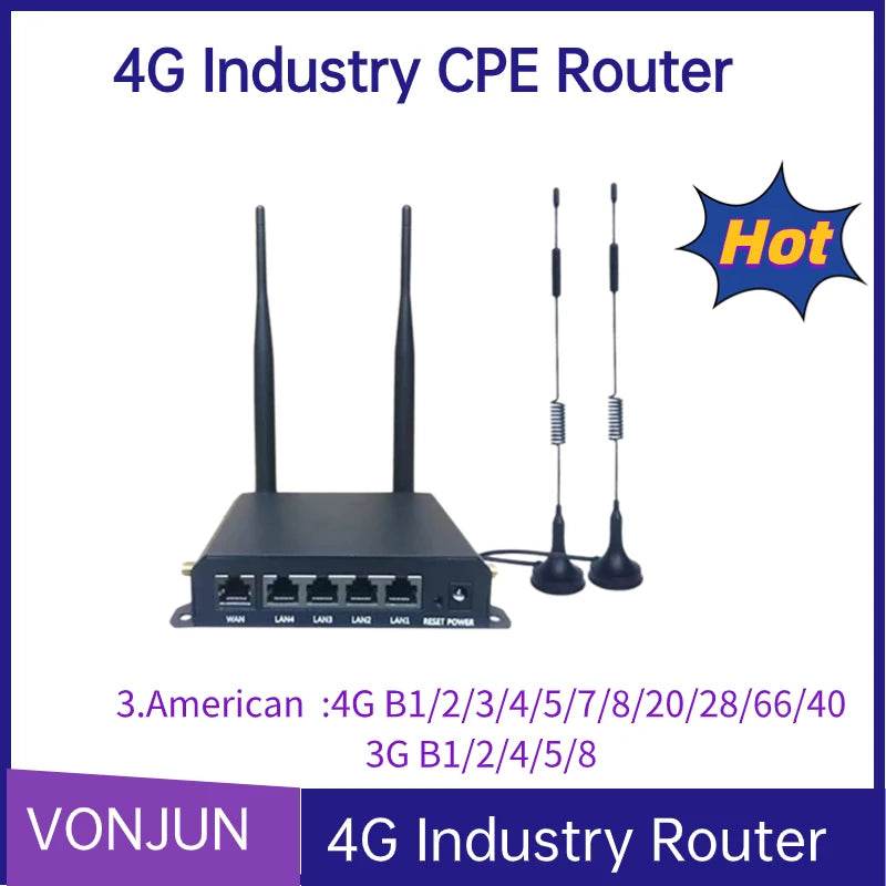 Router 4G LTE CPE 300Mbps cu Antene Externe - Venduqo
