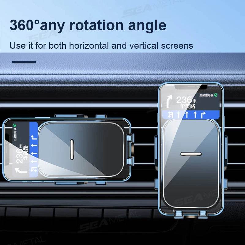 SEAMETAL Suport telefon auto cu clipsa pentru ventilatie - Venduqo