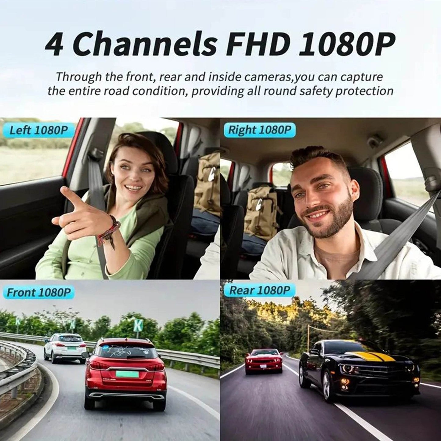 Camera Auto 4 Canale cu Înregistrare Vocală 1080P - Venduqo