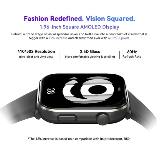 Smartwatch Blackview R60 cu Display AMOLED de 1.96'' - Venduqo