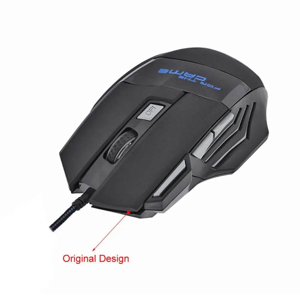 Mouse de Gaming Wired cu Iluminare 7 Culori 5500 DPI - Venduqo