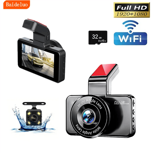HD Dual Lens WiFi Car Camera with 1080P Video Recording