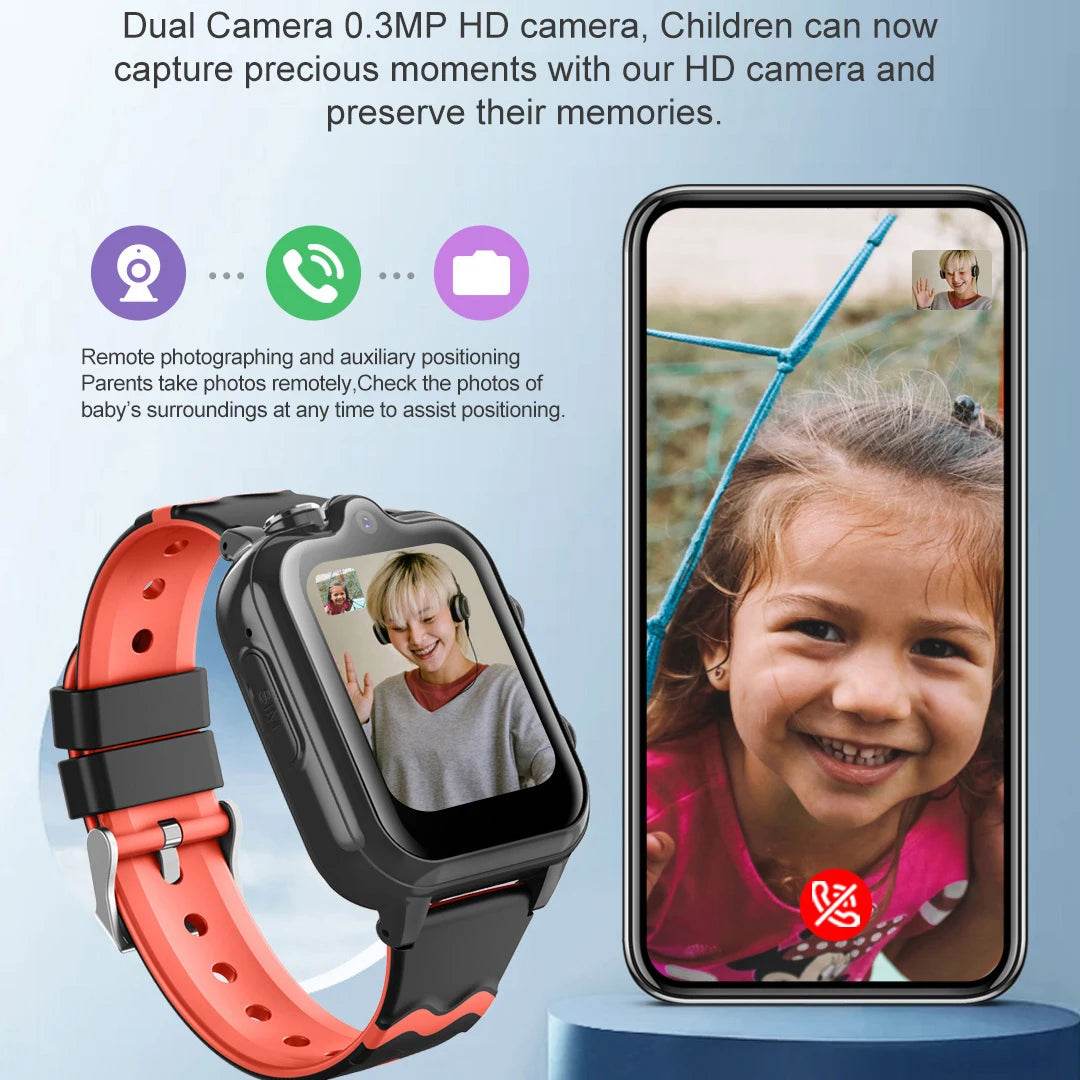 Ceas Inteligent pentru Copii 4G cu GPS si Cameră Duală - Venduqo