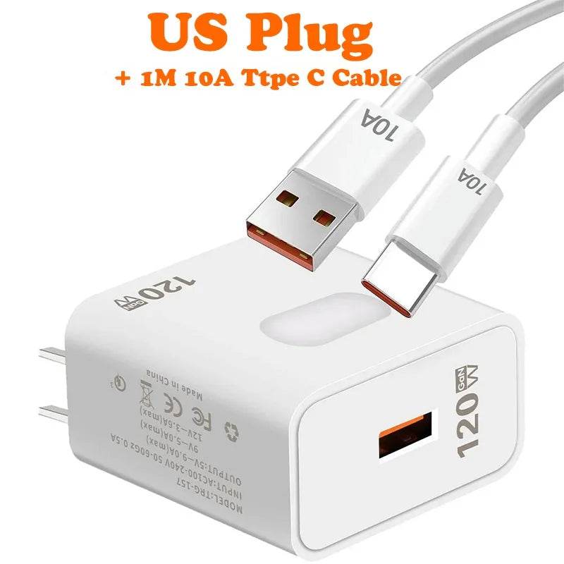 Încărcător rapid 120W GaN USB Quick Charge 3.0 - Venduqo