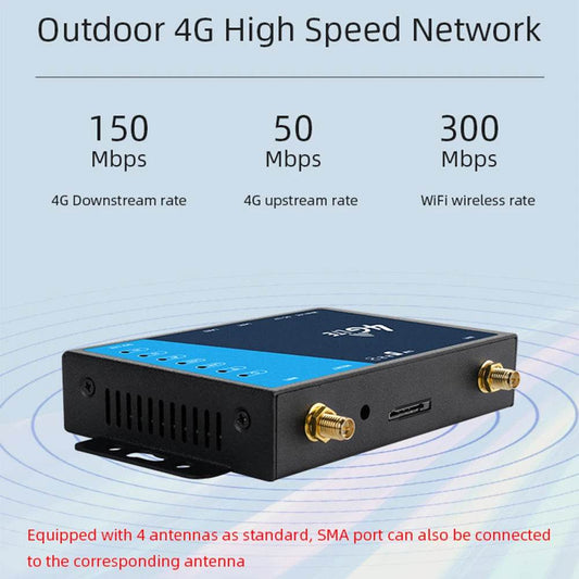 Router WiFi 4G LTE Industrial 300Mbps cu Slot SIM - Venduqo