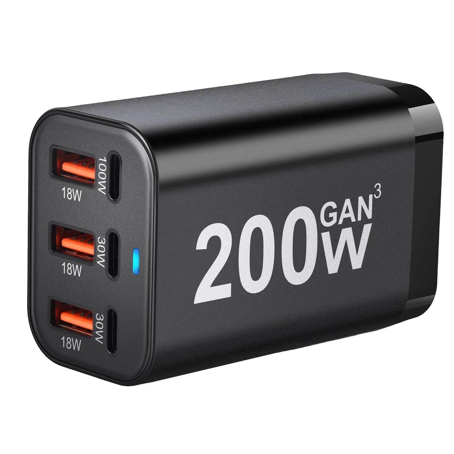 Încărcător rapid USB C 200W cu 6 porturi GaN - Venduqo