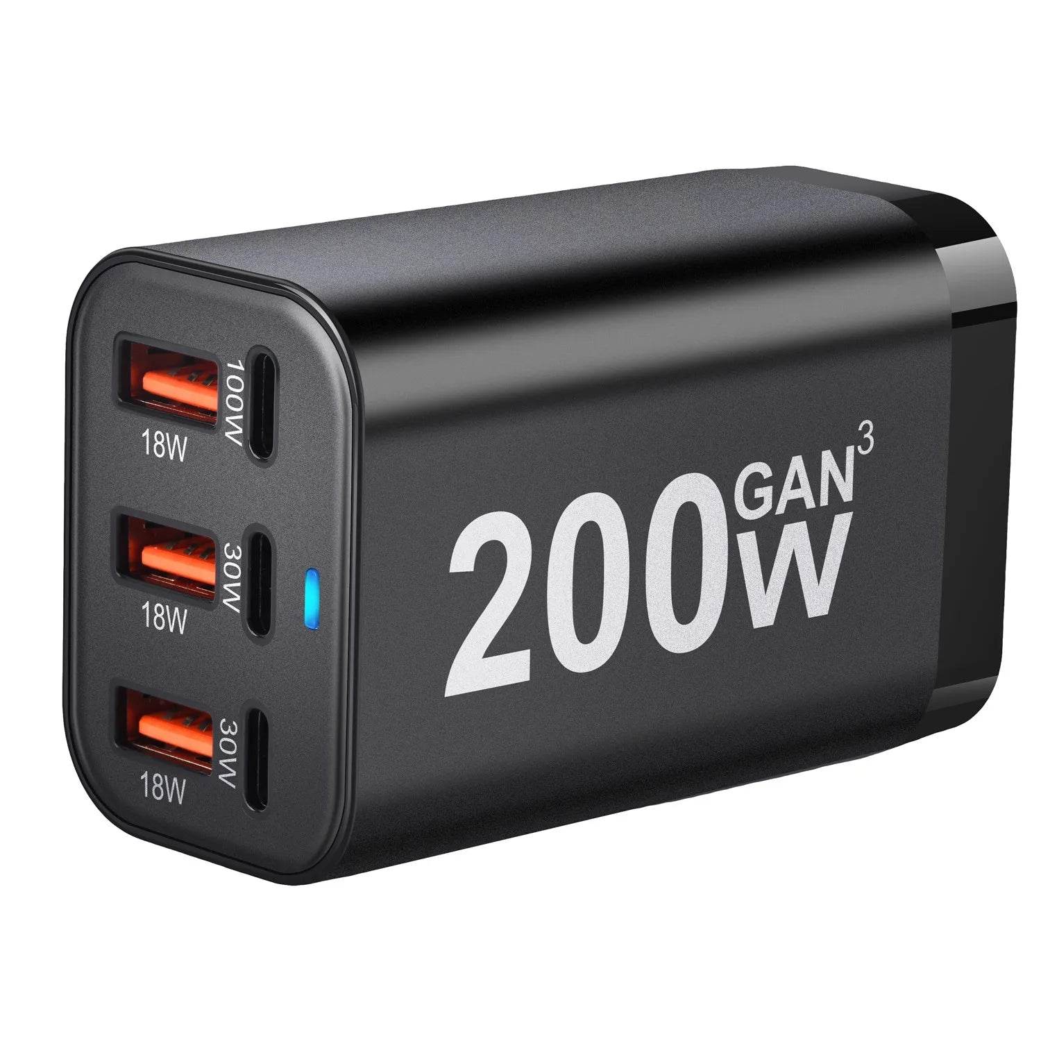 Încărcător rapid USB C 200W cu 6 porturi GaN - Venduqo