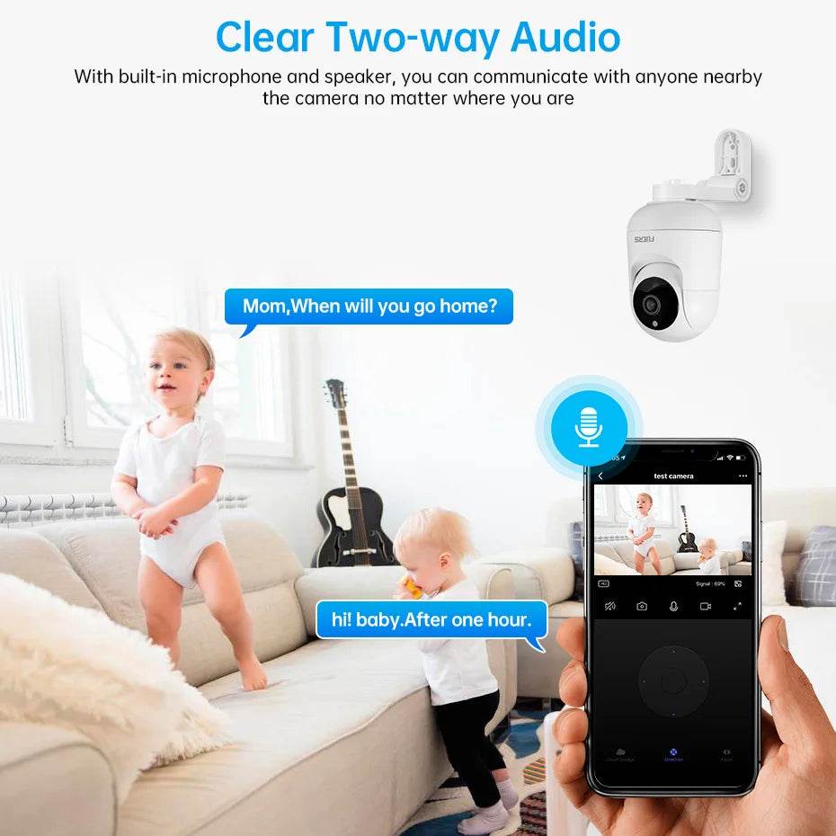 Camera Wireless FUERS 4K 8MP cu Urmărire Automată - Venduqo