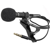 3.5mm Clip-On Lavalier Microphone for Clear Audio