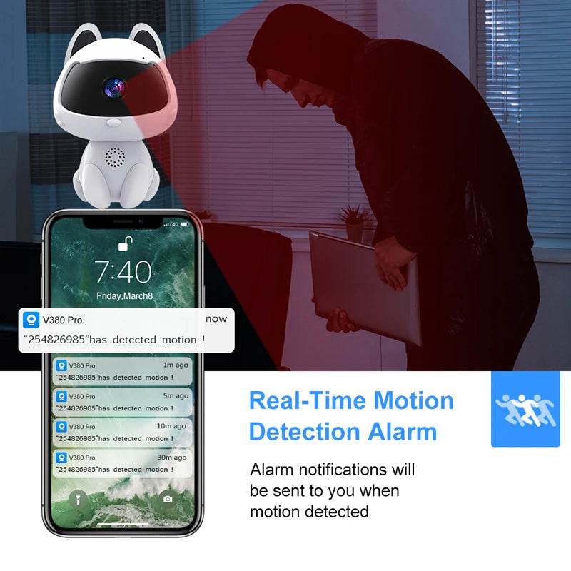 Cameră de Supraveghere Xiaomi 360° Smart Home Mi 4K K9 - Venduqo