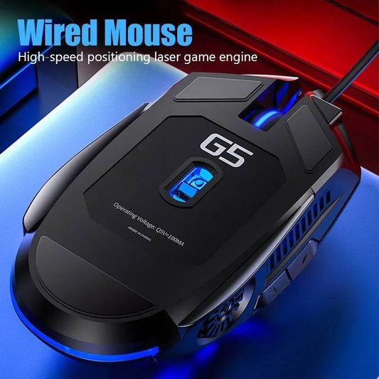 Mouse Wired Luminous Silver Eagle G5 cu 6 Butoane - Venduqo