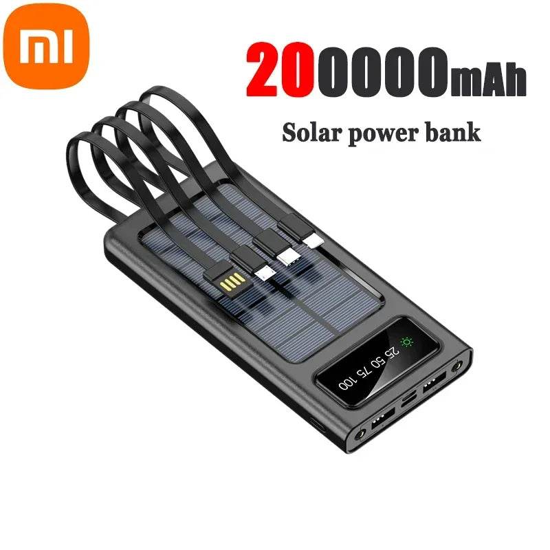 Banca de Putere Solară Xiaomi 200000mAh Ultra Capacitate - Venduqo