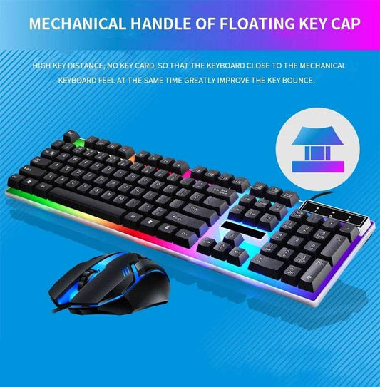 Kit Tastatură și Mouse RGB pentru Gaming - Venduqo