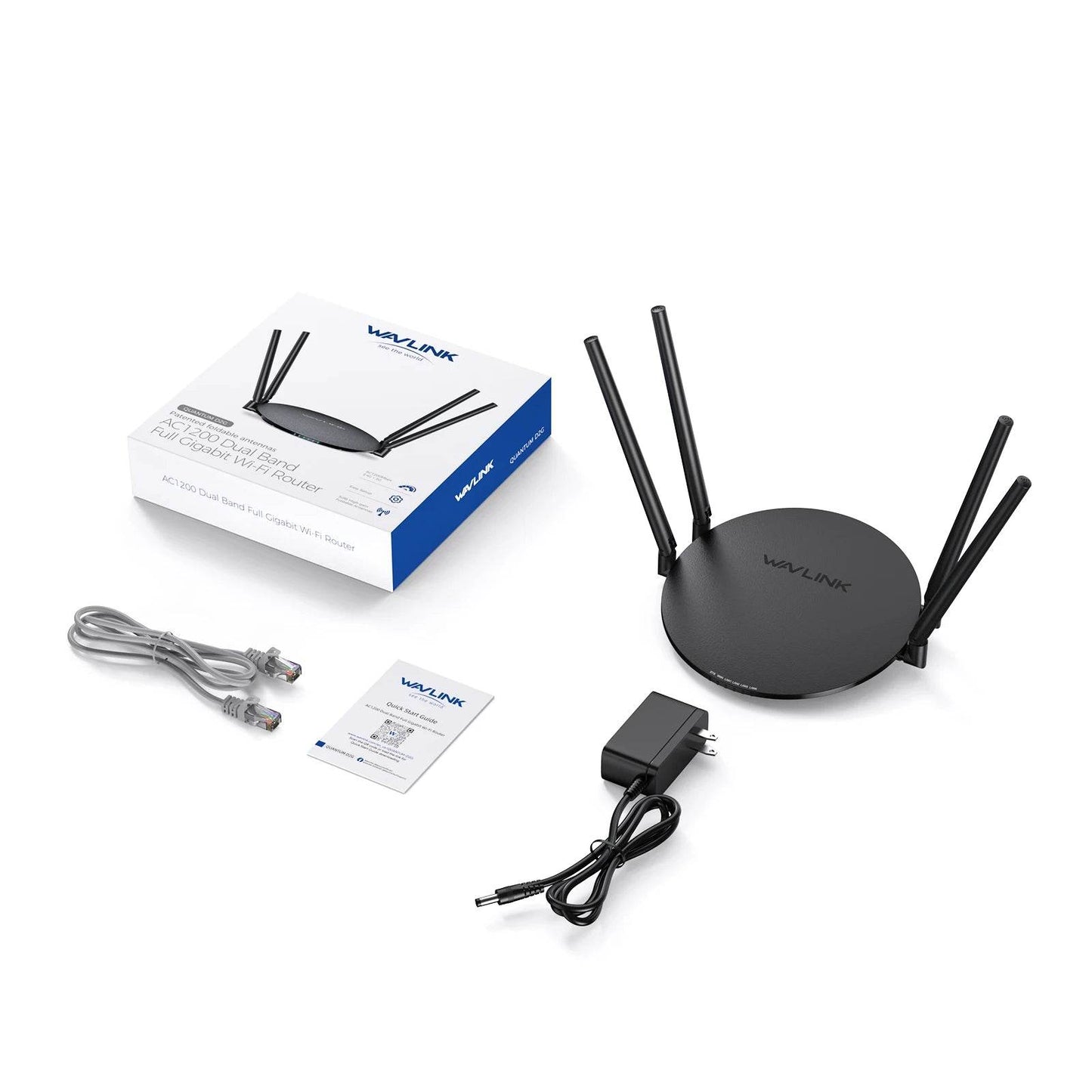 Router Wi-Fi Dual Band AC1200 Wavlink cu 4 Antene - Venduqo