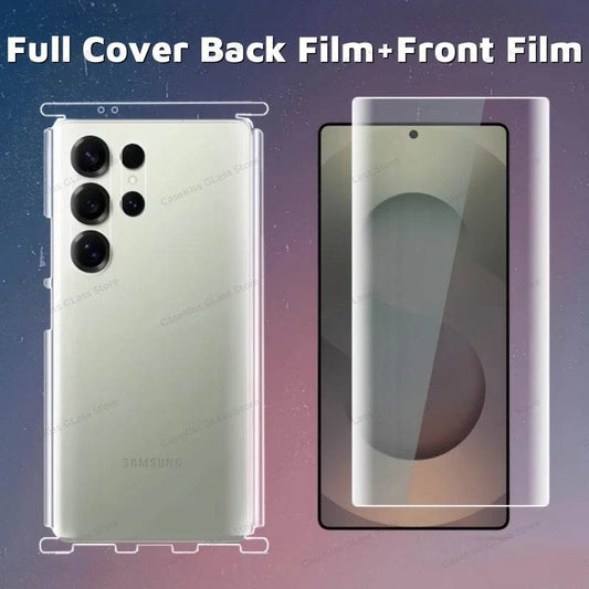 Complete Front and Back Protection Film for Samsung Galaxy S25 Ultra