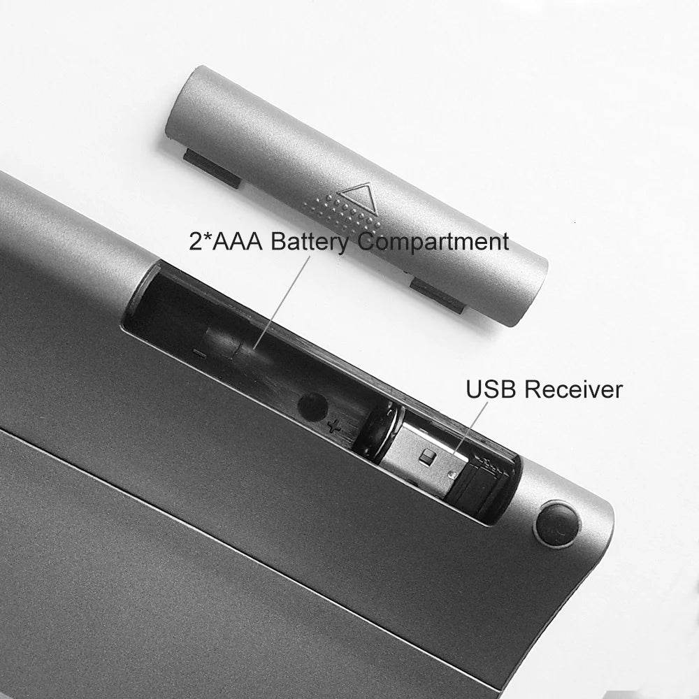Tastatură Wireless Slim 2.4G cu Touchpad și Numere USB - Venduqo