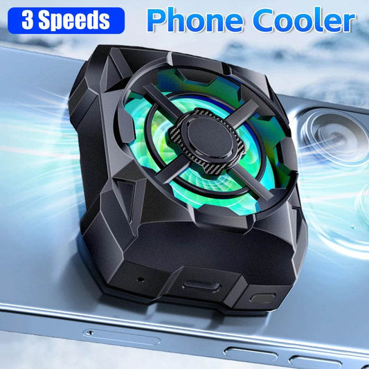 Portable Magnetic Phone Cooler with LED Light