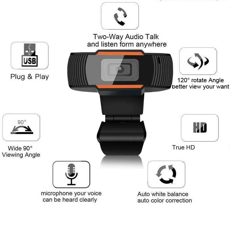 Webcam 4K cu Microfon - Camera USB pentru Laptop - Venduqo