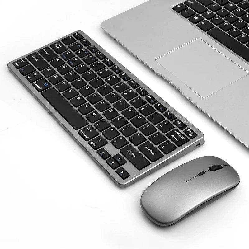 Set Tastatură și Mouse Wireless Bluetooth 2.4G Reîncărcabil - Venduqo
