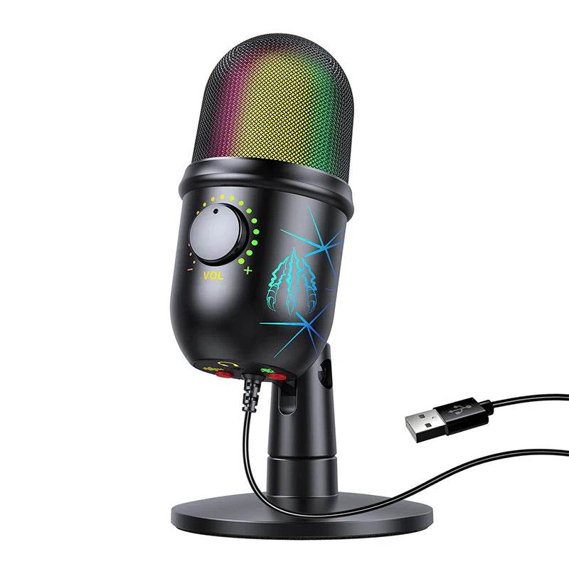 Microfon USB Condensator Profesional pentru PC - Venduqo