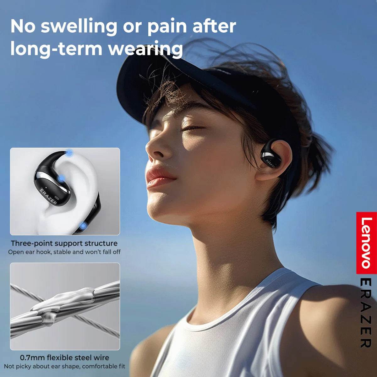 Căști Wireless Lenovo ERAZER X9 cu Mic și Reducere Zgomot - Venduqo