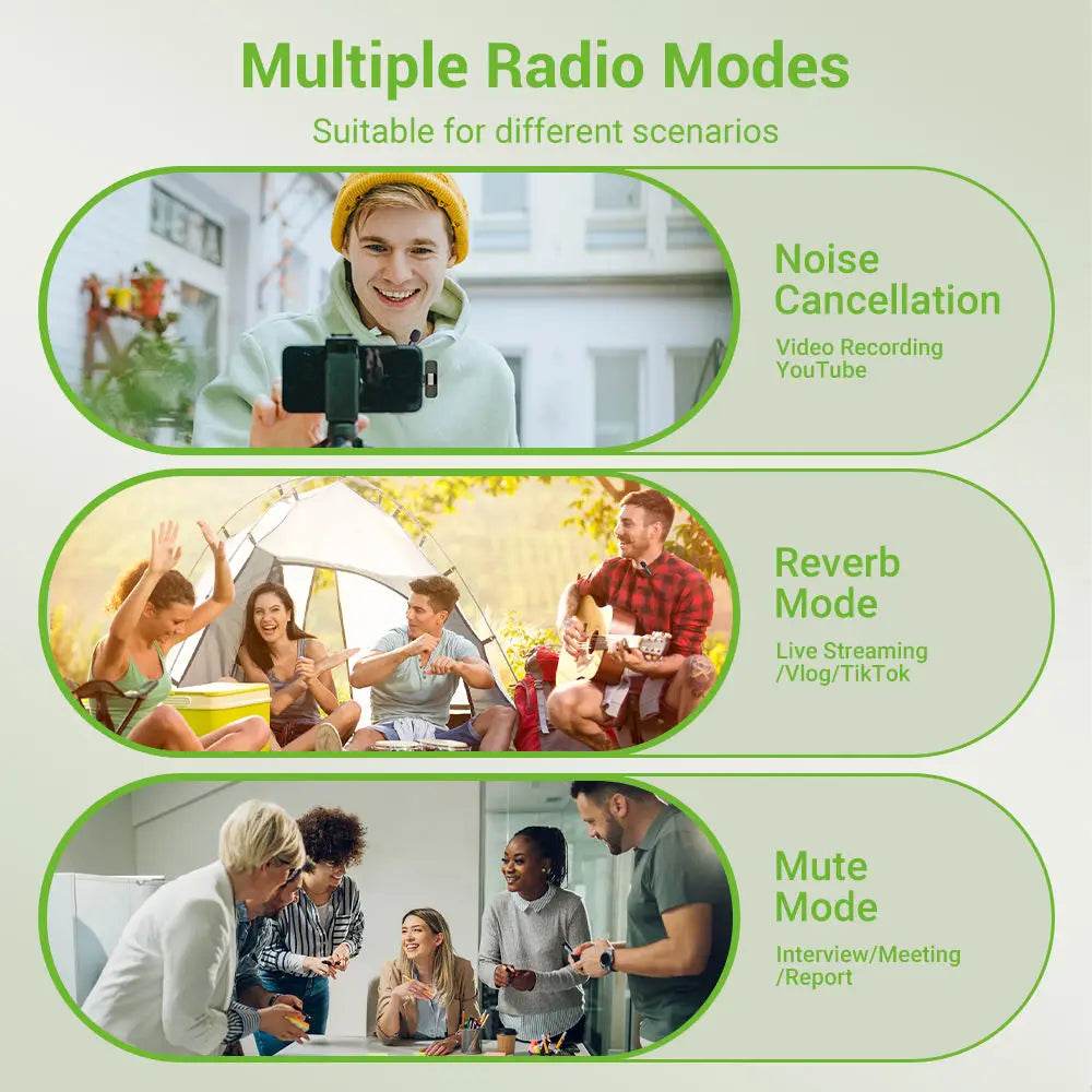 Microfon Lavalier Wireless Basix pentru iPhone & Android - Venduqo