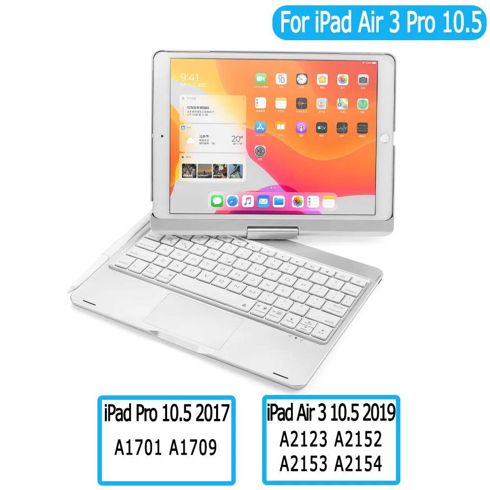 Carcasa cu Tastatură Rotativă pentru iPad 10.2 - 11 - Mini - Venduqo