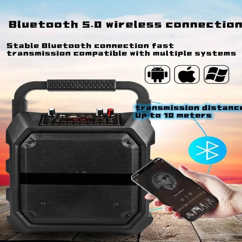 Difuzor portabil Bluetooth 80W cu microfon karaoke - Venduqo