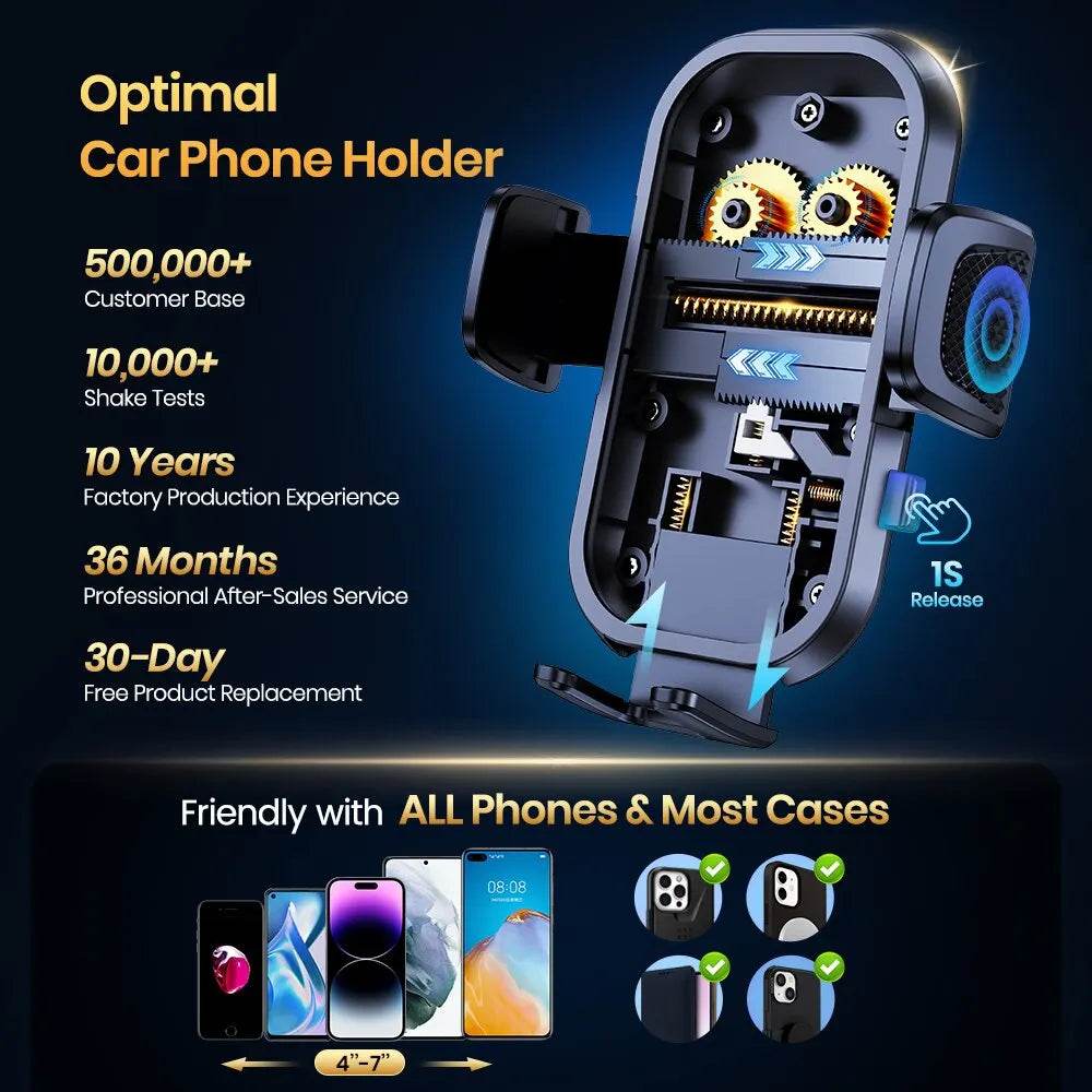 Suport Telefon Auto TOPK Ventilație cu Rotire 360° - Venduqo