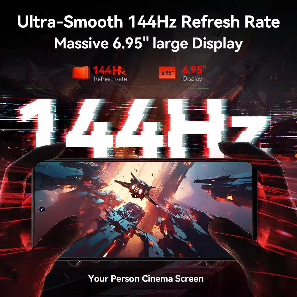 CUBOT MAX 5 - Smartphone 5G cu Ecran 6.95" 144Hz
