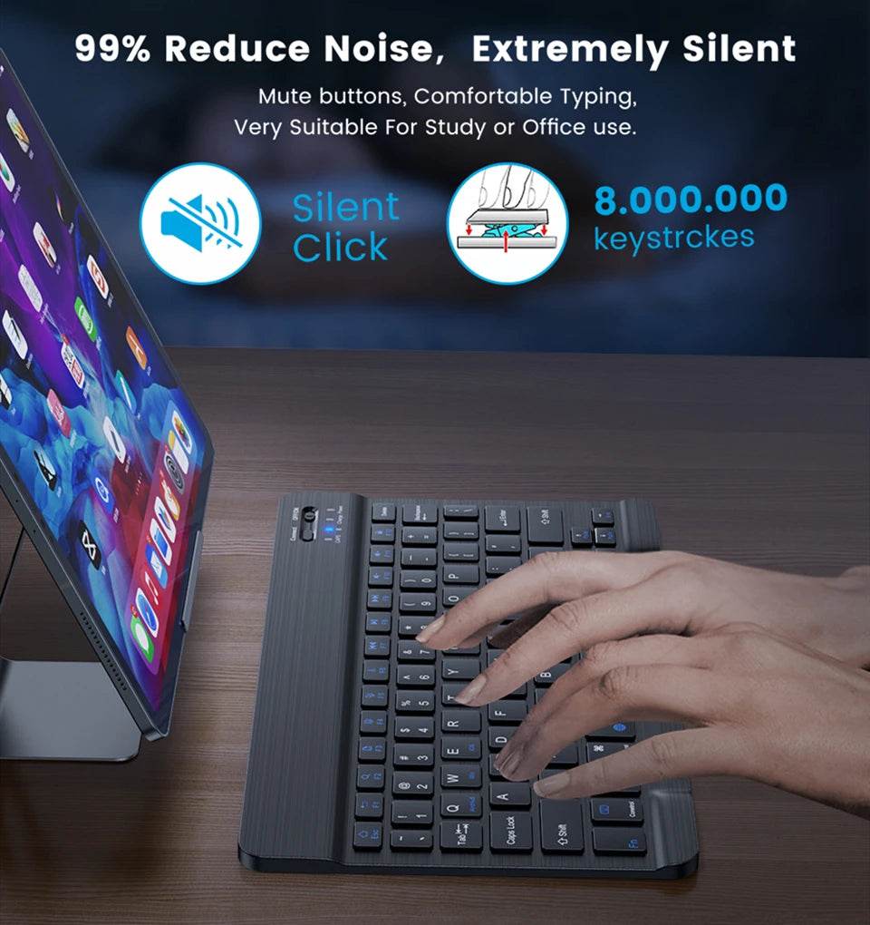 Tastatură Wireless Bluetooth 2.4G cu Mouse Combo pentru MacBook/iPad - Venduqo