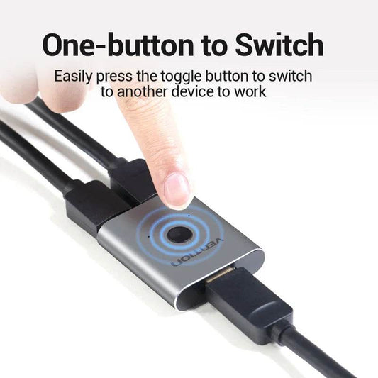 Vention HDMI 2.1 Splitter Switch 8K 60Hz 4K 120Hz 2 in 1 out - Venduqo