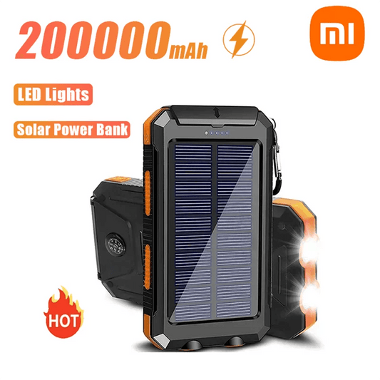 Xiaomi 200000mAh Solar Power Bank with LED Light