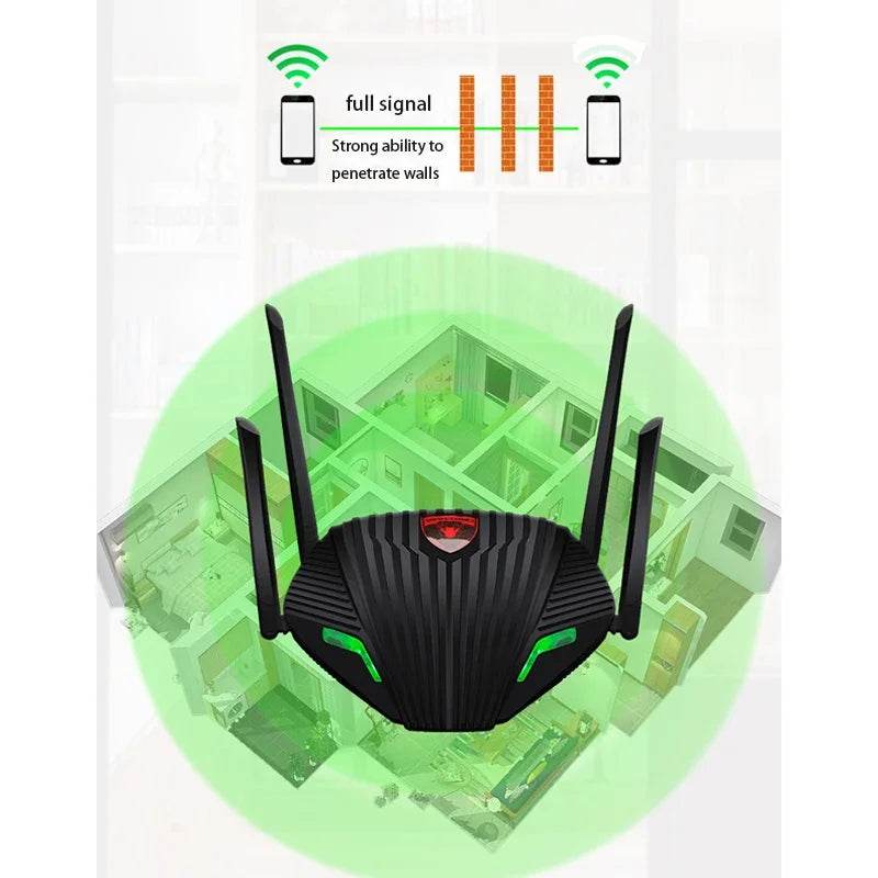 Router WiFi Dual Band 2.4&5GHz 1200M cu Antene Externe - Venduqo
