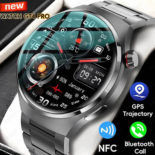 GT5 Pro Smartwatch - AMOLED Display, GPS & NFC Connectivity