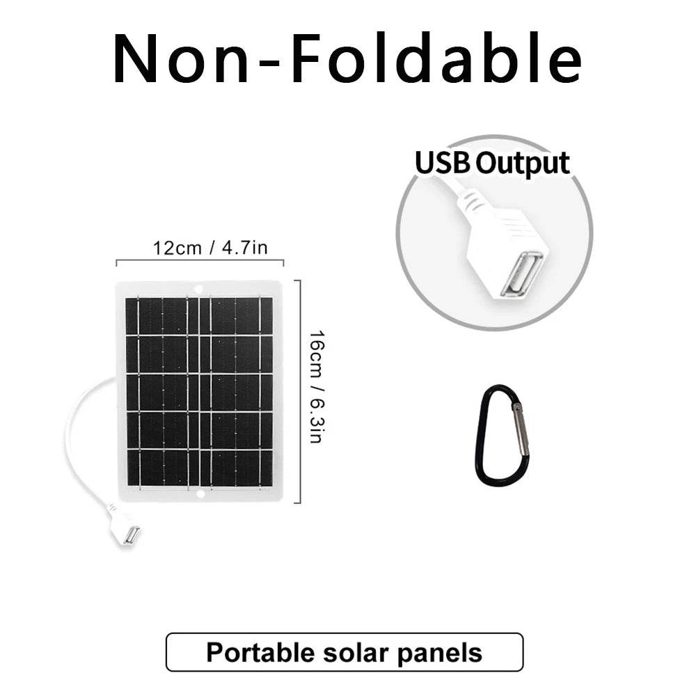 Panou Solar Portabil 5V 12W cu Ieșire USB pentru Încărcare Telefoane - Venduqo