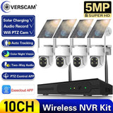 5MP Solar PTZ WiFi Security Camera System