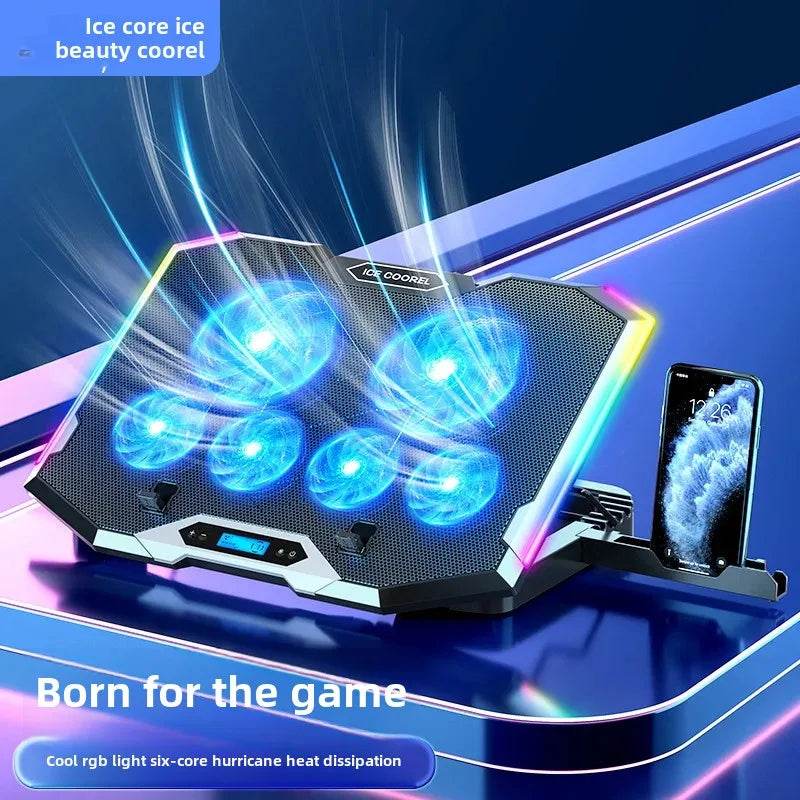 Răcitor Laptop Silent K9 cu Iluminare RGB - Venduqo