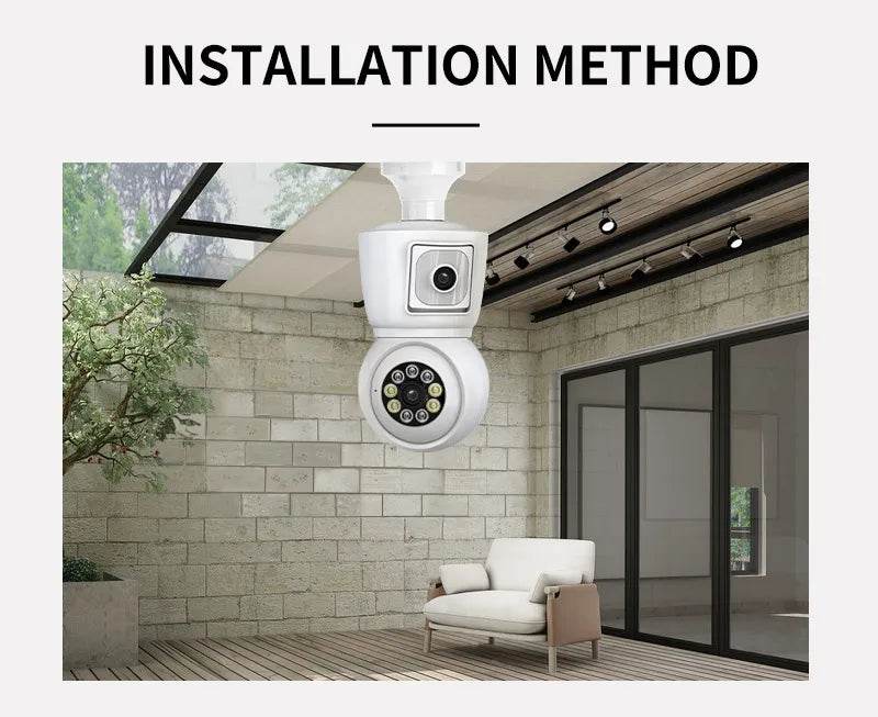 Camera ICSEE E27 WiFi 4K 8MP cu Viziune Nocturnă Color - Venduqo