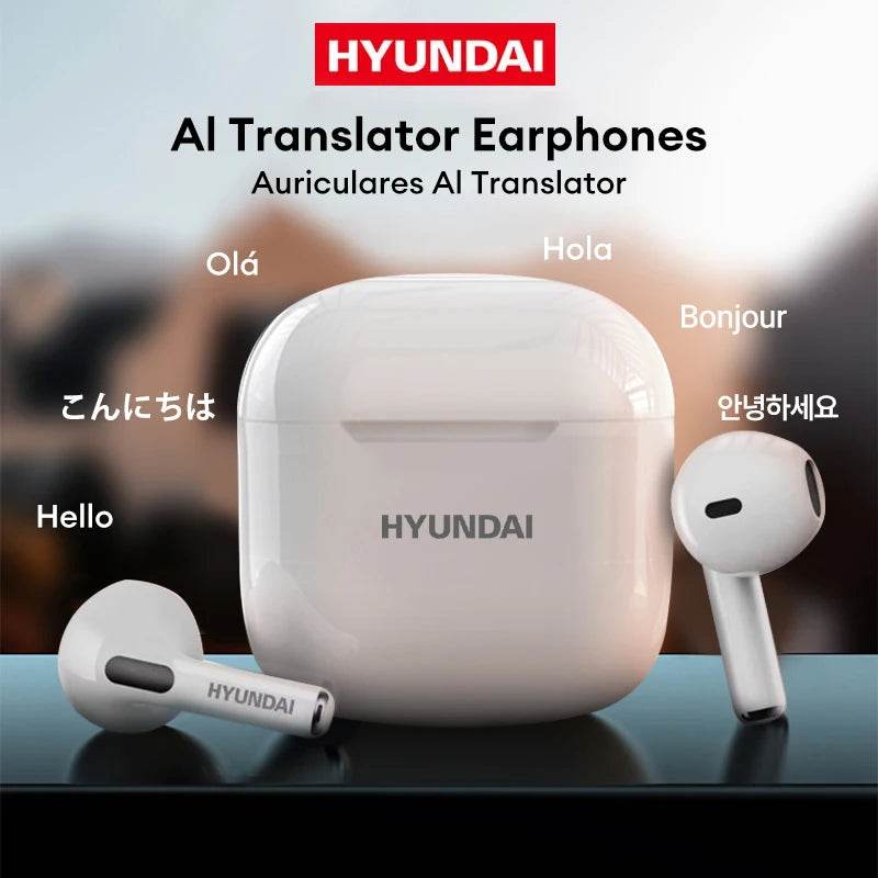 HYUNDAI HY-T02 AI Bluetooth Headphones with Real-Time Translation