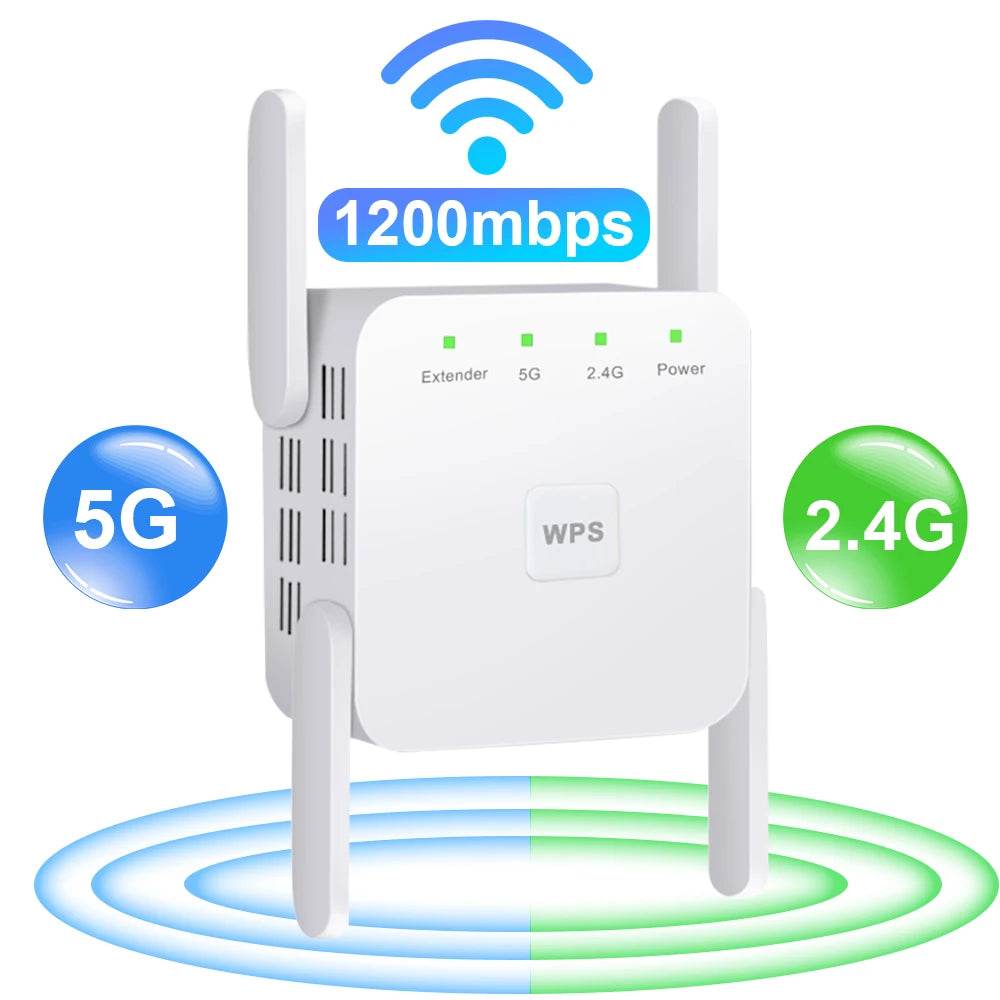Extensor WiFi 5G Amplificator Signal 1200Mbps - Venduqo