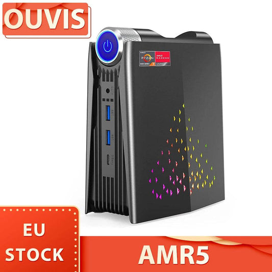 OUVIS AMR5 Mini Gaming PC with Ryzen 5 PRO 5675U