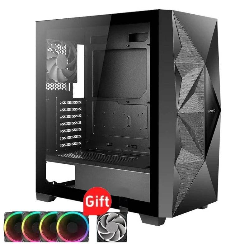 Carcasa PC Antec DF800 FLUX ATX cu Geam Temprat și 5 Ventilatoare - Venduqo