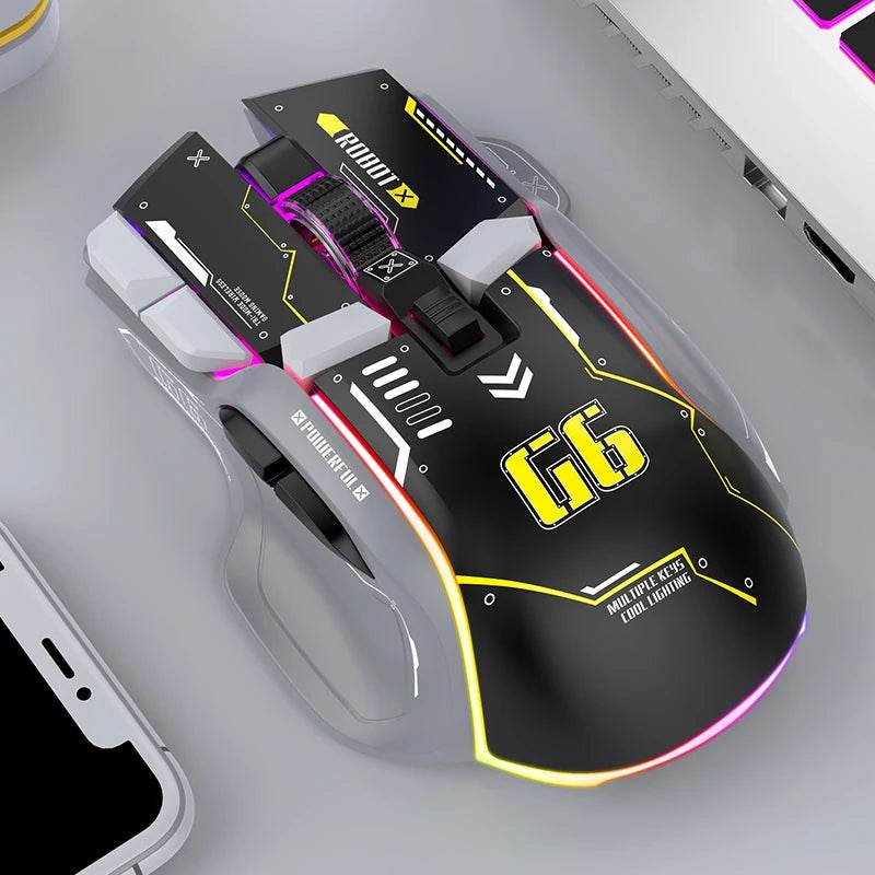 Mouse Gaming Wireless RGB Bluetooth 2.4G 12 Butoane - Venduqo